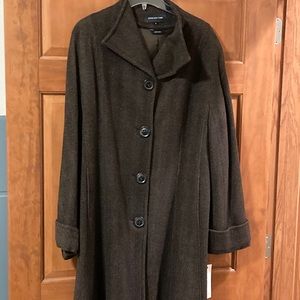 NWT- Jones New York- Wool Trench Coat Jacket